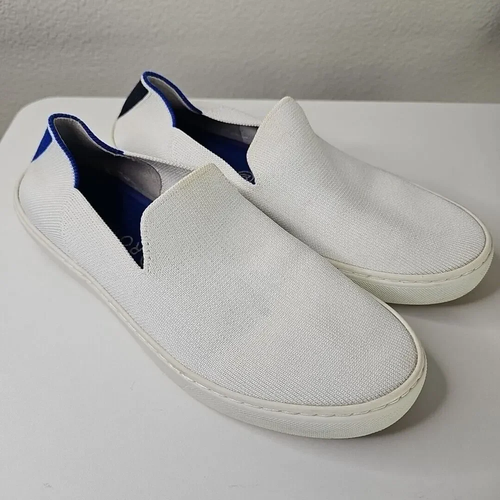 Rothy's Women's White The Original Slip On Round Toe Sneaker‎ Shoes Size 8